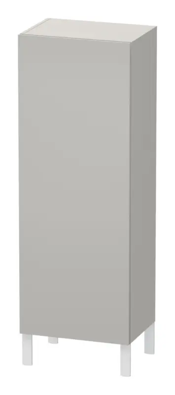 Duravit L-Cube Halbhochschrank mit 1 Tür Anschlag rechts 500 x 1320 x 363 mm - Betongrau Matt Letzte Chance