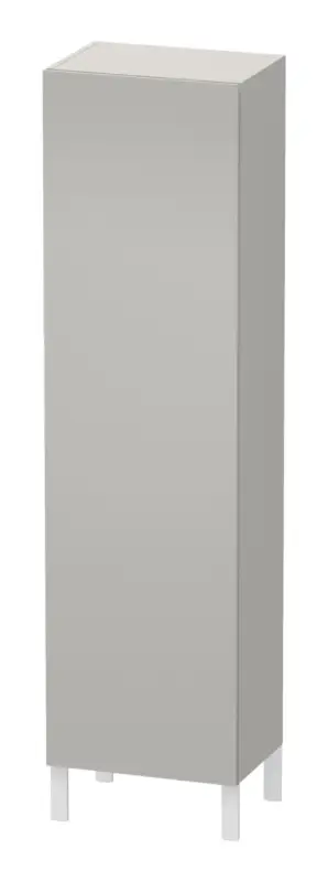 Abverkauf Duravit L-Cube Hochschrank mit 1 Tür Anschlag rechts 500 x 1760 x 363 mm - Betongrau Matt