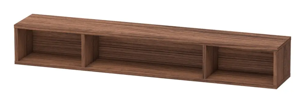 Duravit L-Cube Regalelement wandhängend 800 x 120 x 140 mm - Nussbaum dunkel Matt Finale Aktion