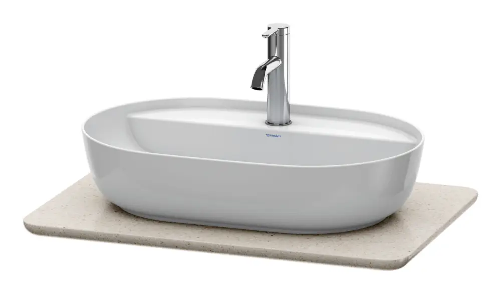 Duravit Luv Quarzsteinkonsole mit einem Ausschnitt 688 x 475 mm - Sand poliert Top-Seller