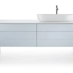 Duravit Luv Quarzsteinkonsole mit einem Ausschnitt rechts 1783 x 595 mm - Weiß poliert Sofort Bestellen