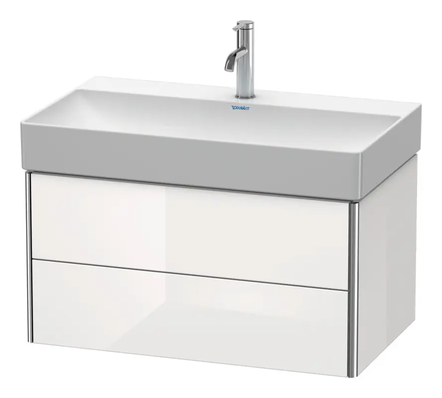 Angebot Duravit XSquare Waschtischunterschrank mit 2 Auszügen 784 x 397 x 460 mm - Steingrau Seidenmatt Lack