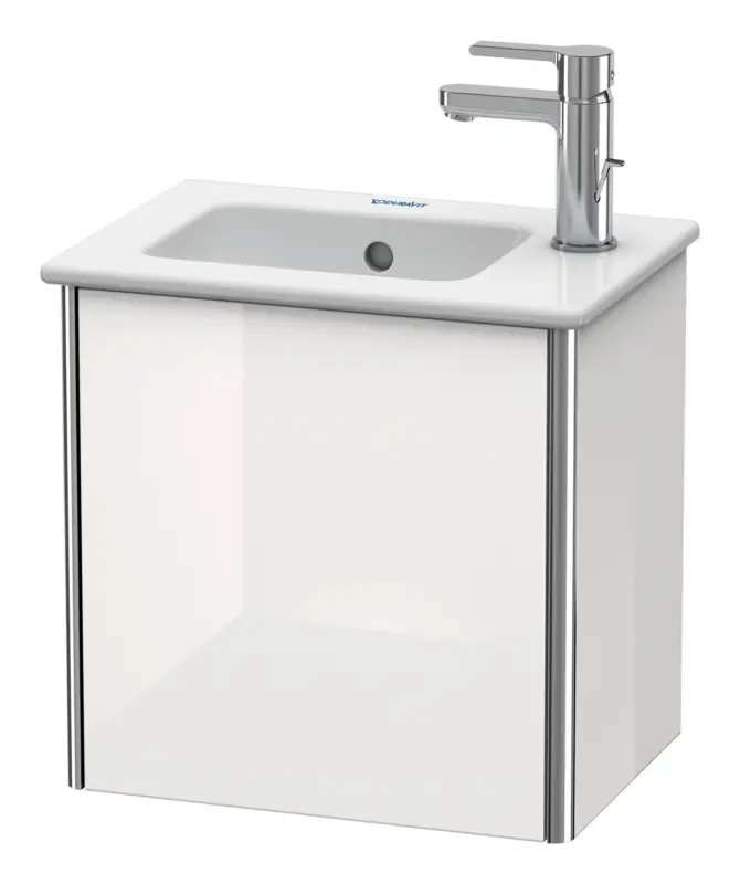 Kracherpreis Duravit XSquare Waschtischunterschrank mit 1 Tür Anschlag links 410 x 400 x 289 mm - Weiß Hochglanz Dekor