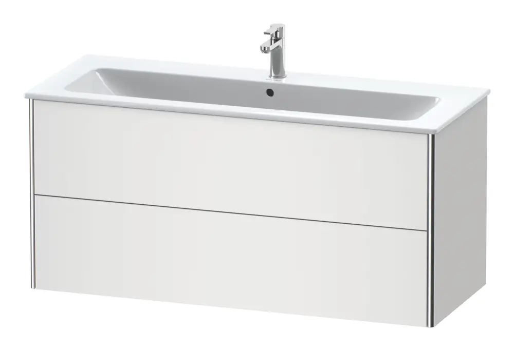 Zertifiziert Duravit XSquare Waschtischunterschrank mit 2 Auszügen 1210 x 560 x 478 mm - Weiß Matt
