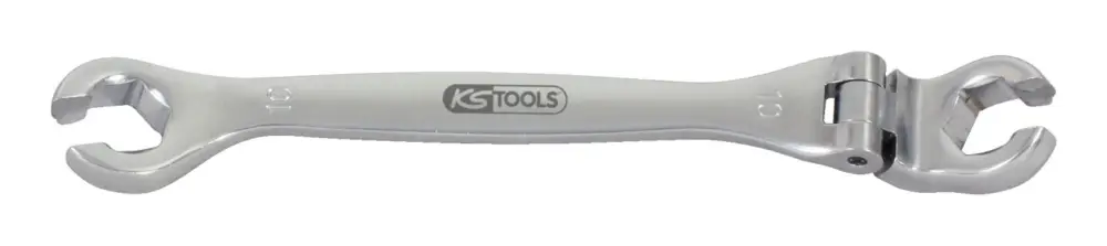 KS Tools CHROMEplus Offener Doppel-Ringschlüssel mit Gelenk, 10 mm Preisknaller