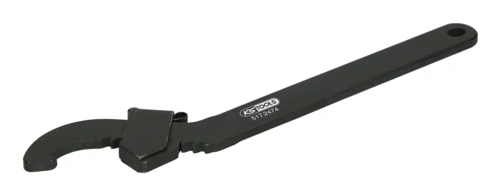 KS Tools Verstellbarer Hakenschlüssel mit Nase, 45 - 90 mm Preisknaller