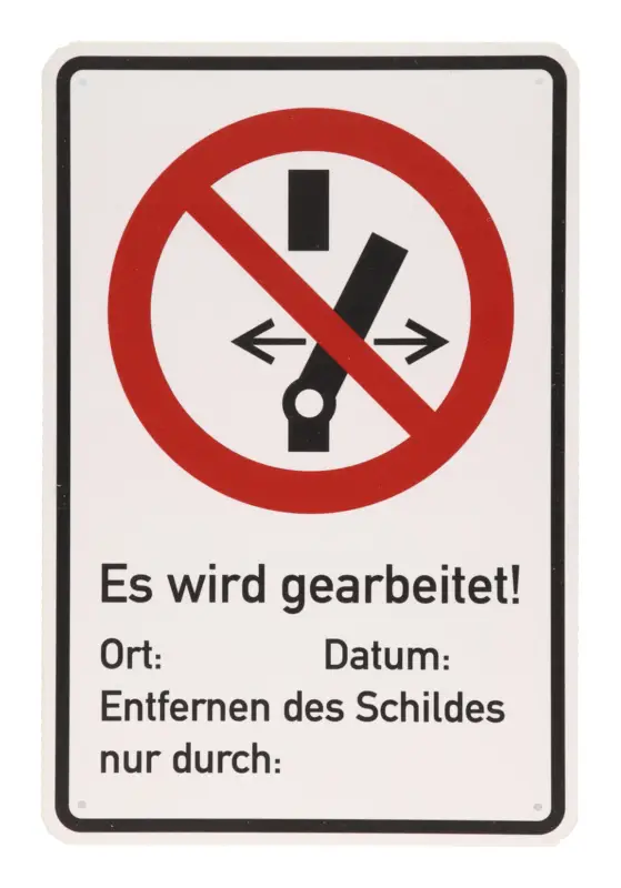KS Tools Warnschild Geerdet Heißes Angebot