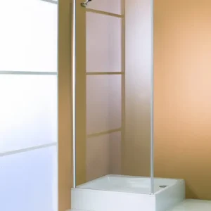 Ausverkauf Hüppe 501 Design pure Seitenwand für Schwingtür Weiß Privatima mit Anti-Plaque - 1000mm / 2000mm