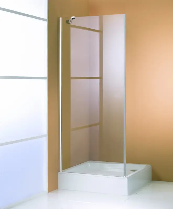Angebot Hüppe 501 Design pure Seitenwand für Schwingtür Chromglanz Sand-Plus - 800mm / 1750mm