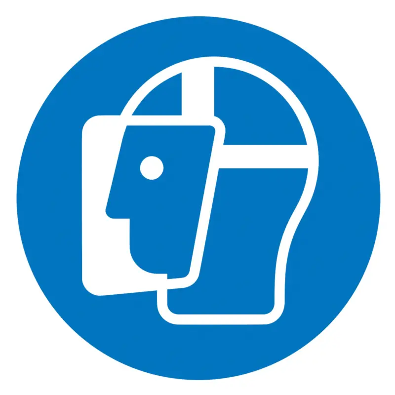 Nur Heute SafetyMarking Gebotsschild Folie Gesichtschutz D200mm