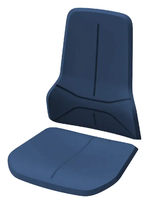 Aktuell Bimos Polsterelement blau Stoff