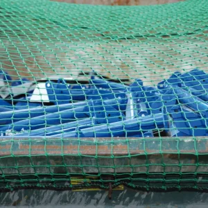 Wochenendangebot Containernetz 3,5 x 5 m MW 45 grün ohne Gummi