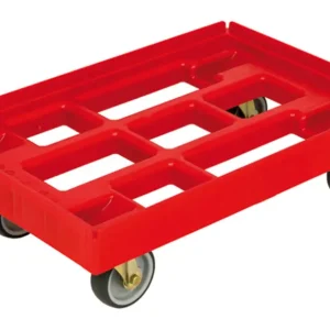Direktkauf ESB Transportroller 610 x 410 mm rot mit 4 Lenkrollen