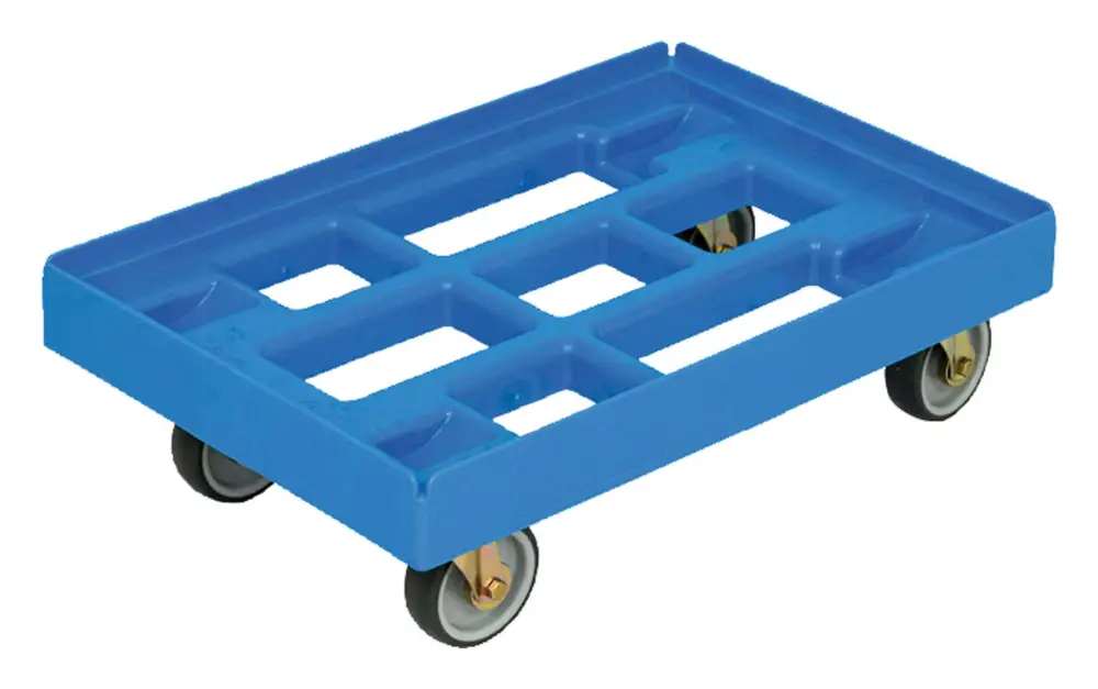 Sale ESB Transportroller 610 x 410 mm blau mit 4 Lenkrollen