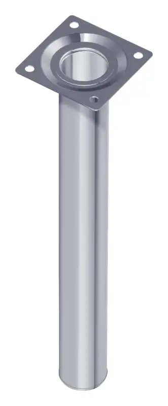 Element System Stahlrohrmöbelfüsse weiss 800 mm rund 30 mm Durchmesser(Verpackungseinheit: 4Stück) Preiswert
