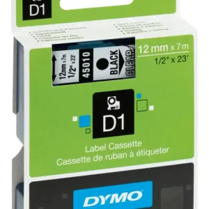 Dymo Schriftband 45010 schwarz / transparent 12 mm x 7m Mega-Angebot