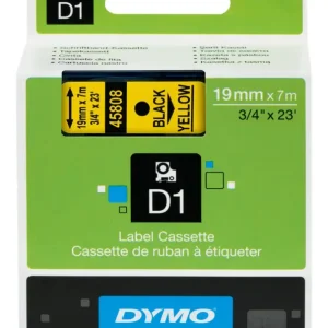 Preis Gesenkt Dymo Schriftband 45803 schwarz / weiß 19 mm x 7m