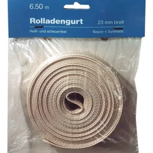Rathgeber Rollladengurt 14 / 15 mm x 6m SB silber 320 kg Reißfestigkeit Letzte Chance