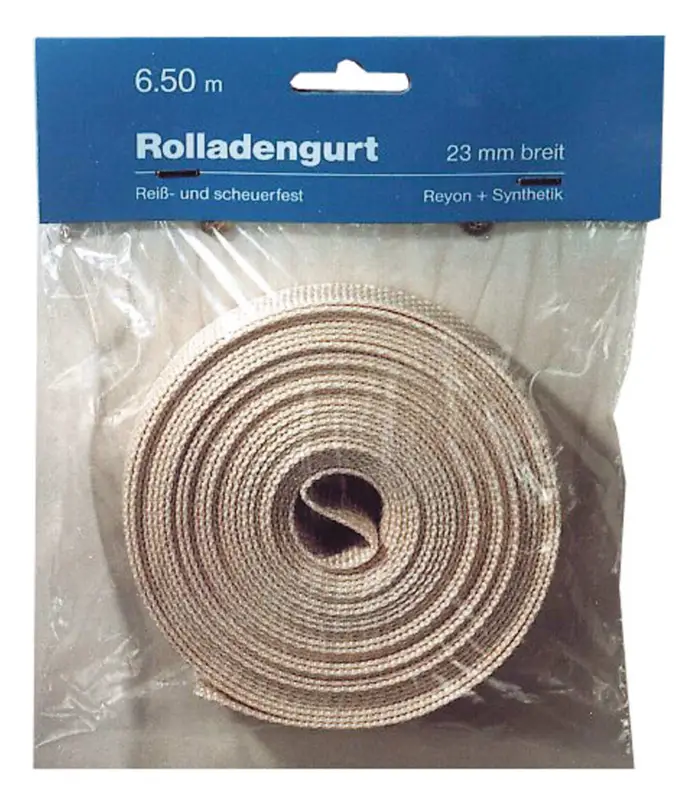 Rathgeber Rollladengurt 14 / 15 mm x 6m SB silber 320 kg Reißfestigkeit Letzte Chance