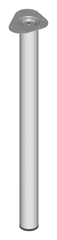 Neu Im Sortiment Element System Stahlrohrmöbelfüsse silberfarben 900 mm rund 60 mm(Verpackungseinheit: 4Stück)