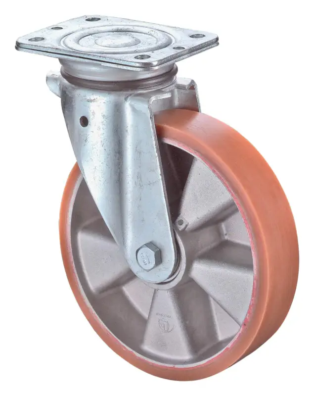 Top-Seller BS Rollen Lenkrolle 150 mm mit Kugellager schwer verzinkt Alu-Felge