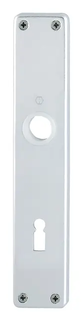 Hoppe Aluminium-Langschild-Paar 202SP, Buntbart, für Innentüren - silberfarben(Verpackungseinheit: 1Paar) Zertifiziert