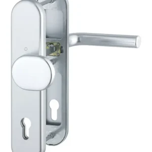 Finale Aktion Hoppe Bonn Aluminium-Schutz-Langschild-Wechsel-Garnitur 86G/3331/3310/150, Profilzylinder, für Außen-/Wohnungsabschluss-Türen (67-72 mm) - silberfarben