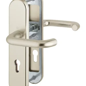 Hoppe Paris Aluminium-Schutz-Langschild-Türgriff-Garnitur 138L/3331/3310, Profilzylinder, für Außen-/Wohnungsabschluss-Türen (42-47 mm) - neusilberfarben Sale