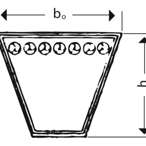 Optibelt Schmalkeilriemen SPZ Richtlänge: 950 mm Schnäppchen