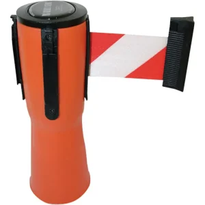 Markenprodukt RS Guidesystems Leitkegelaufsatz rot / weiß diagonal gestreift 4m