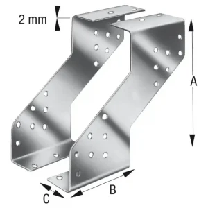 Begrenztes Angebot Simpson Strong-Tie Gerberverbinder GERB200-B-DE(Verpackungseinheit: 25Stück)