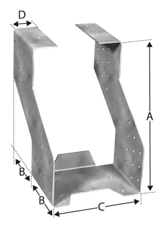 Abverkauf Simpson Strong-Tie Gerberverbinder GERG120/260-B(Verpackungseinheit: 10Stück)