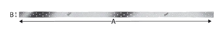 Simpson Strong-Tie Lochblechstreifen NP25/60/1200-B(Verpackungseinheit: 10Stück) Finale Aktion