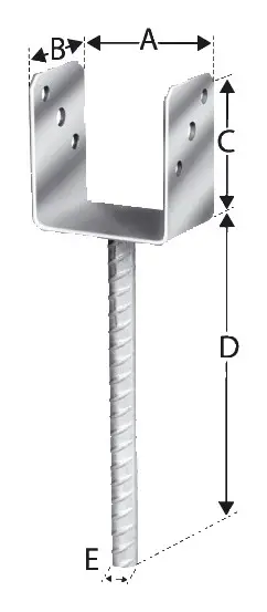 Bestseller Simpson Strong-Tie Pfostenhalter PDL100/60G-B(Verpackungseinheit: 15Stück)