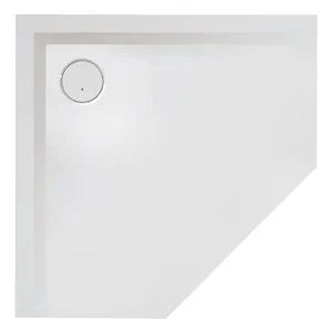 Saisonangebot Hoesch Muna Fünfeckduschwanne mit Antirutsch 1000 x 1000 mm - Steingrau