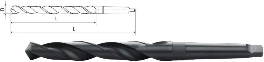 Abverkauf HSS Co5-Spiralbohrer mit Morsekegel DIN 345 Ø 16,5 mm