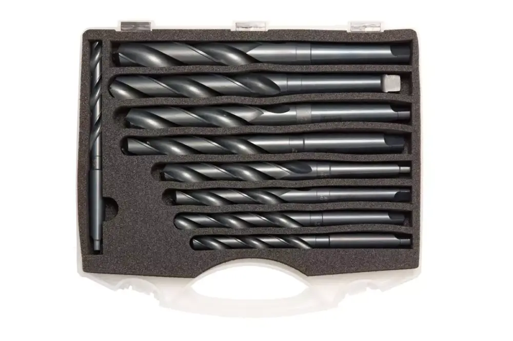 HSS Co 5 Bohrerkassette MK 2 / MK 3 PREMIUM Cobalt legiert DIN 3469teilig, 14,5 - 30 mmMK2: 14,5/16/18/20/22mmMK3: 24/26/28/30mm Kracherpreis