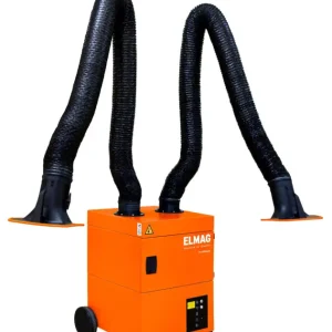 Absauganlage, fahrbar, Profi-Master, zweiarmig mit 2 Absaugarmen Ø 150mm/4m in Schlauchausführung, Absaugl. mit Arm max. 2x 700 m³/h ~ 1,1 kW ~ 3x400 V(Type 60 650 DA 102) Ausverkauf