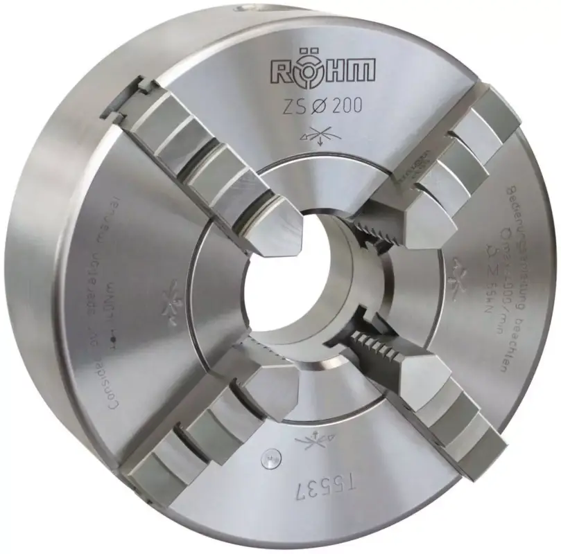 Geprüft RÖHM-Vierbacken Drehfutter DM 160, Kegel 5, DIN 55029Stahlkörper, Camlock