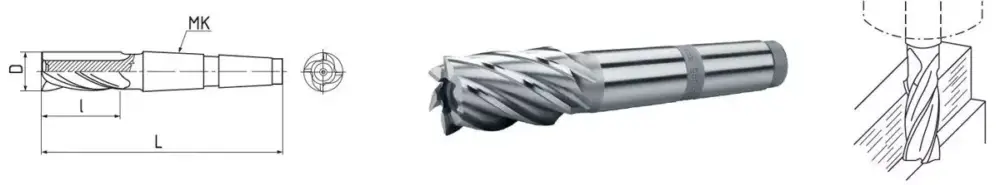 HSS Co5-Schaftfräser mit Morsekegel DIN 845 Ø 26,0 mm, MK 3 (kurz) Angebot