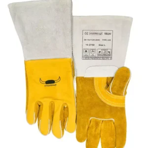 Bestseller 5-Finger-Schweißerhandschuhe WELDAS 10-2750 L MIG/MAG/MMA aus Rindnarbenleder, L=36 cm, Gr. 9, Öl & Wasser beständig (1 Paar)