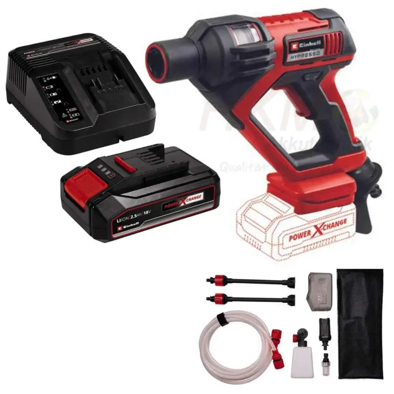 Einhell Akku-Druckreinigerpistole Hypresso 18/24-1 Li- 24 bar mit Akku2.5 Ah / Ladegerät Jetzt Kaufen
