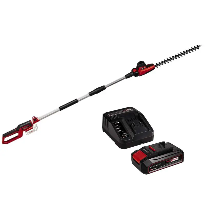Einhell Akku-Teleskop-Heckenschere GC-HH 18/45 Li T-Solo mit Akku 2.5 Ah und Ladegerä Power X-Change Preisreduziert
