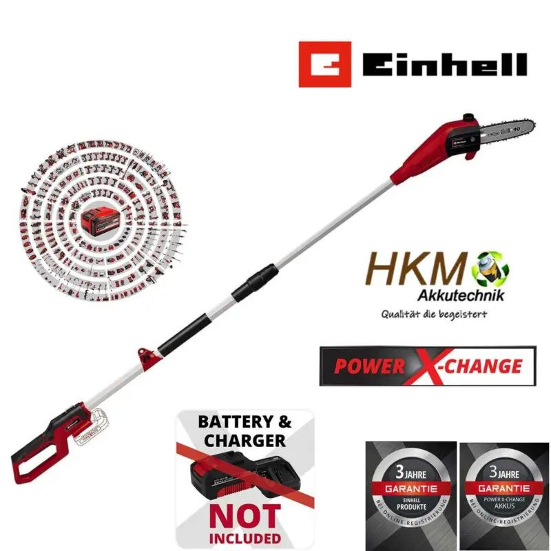 Neu Einhell Akku-Hochentaster GC-LC 18/20 Li T-Solo Power X-Change