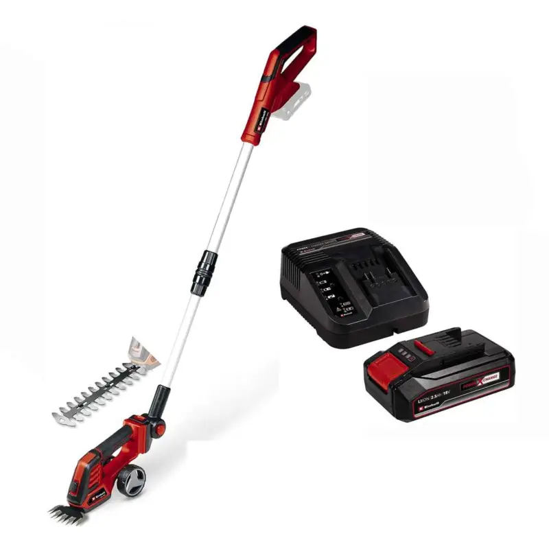 Sichere Zahlung Einhell Akku-Gras- und Strauchschere GE-CG 18/100 Li T- 18V mit Akku 2.5 Ah / Ladegerät