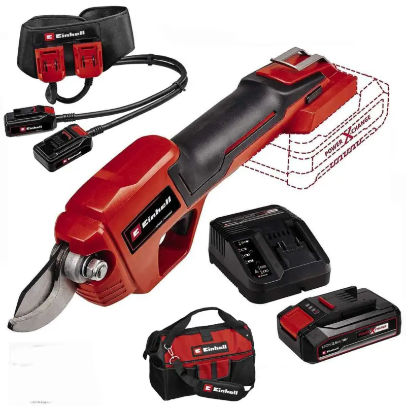Bestpreis Einhell Astschere Set GE-LS 18 Li-18 V Akku 2.5 Ah, Ladegerät,Akkugürtel, Tasche