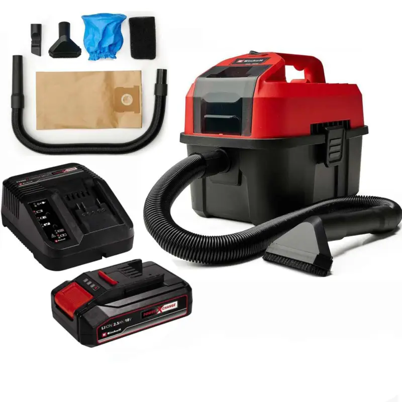 Einhell-Nass-Trockensauger TE-VC 18/10 LiAkku 2.5 Ah,Fugen-/Bürstendüse + Polster-/Universaldüse Saisonangebot