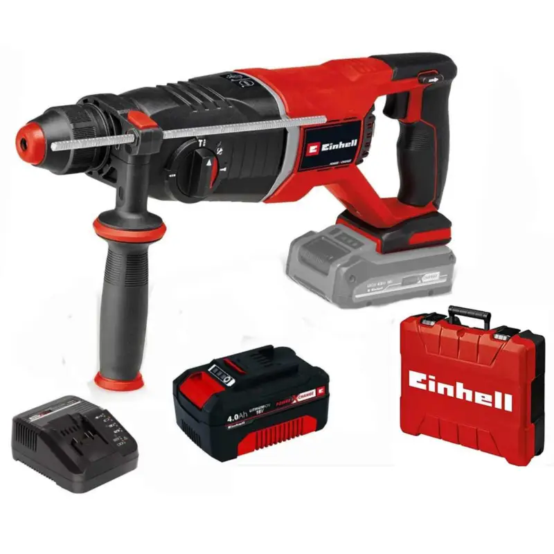 Einhell Professional Bohrhammer TP-HD 18/26 D Li BL-18V,Akku 4.0 Ah Koffer , 2,6 J, SDS-plus Markenware