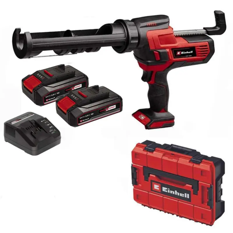 Direkt Vom Hersteller Einhell Kartuschenpistole TE-SG 18/10 L-18V + 2 x Akku 2.5 Ah, Ladegerät, Koffer