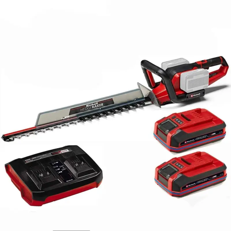 Einhell 36V Heckenschere GE-CH 36/65 2 x Sealed Akku 4.0 Ah Wasserdicht + Twincharger Sale